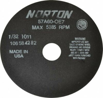 Picture of Carborundum "Norton" 7 X 1/32 X 1-1/4 Alum Oxide Cutoff Wheel Wheel Cut Off